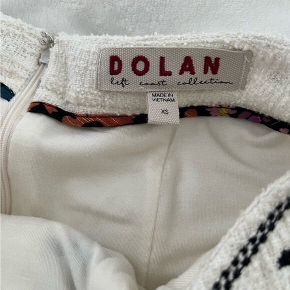 Anthropologie Dolan Left Coast Black and White Textured Mini Skirt, Size XS - Picture 10 of 12